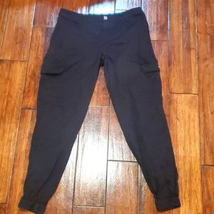 Black Justice Cargo Joggers